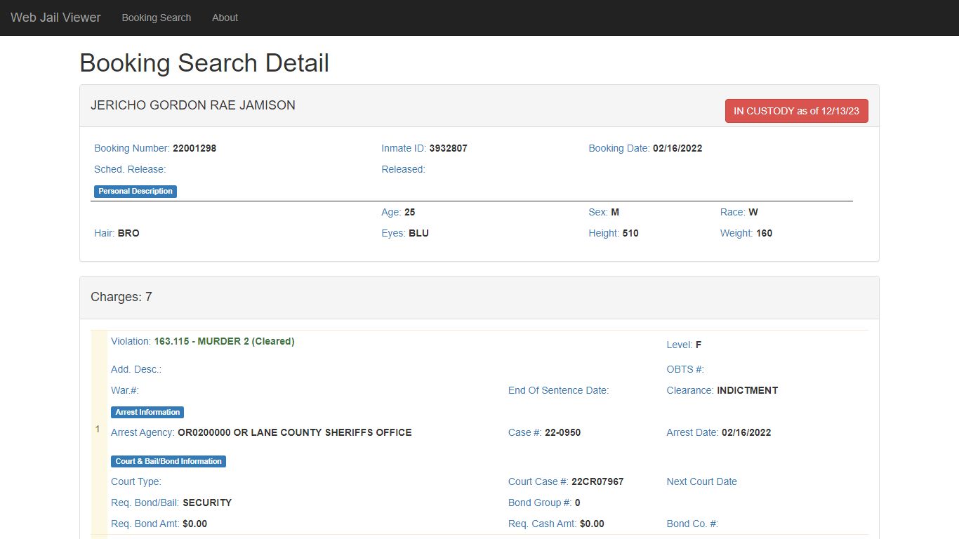 - Web Jail Viewer
